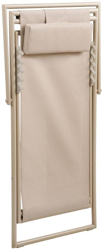 Cille Strandstuhl mit 4-fach verstellbarer Rückenlehne, taupe