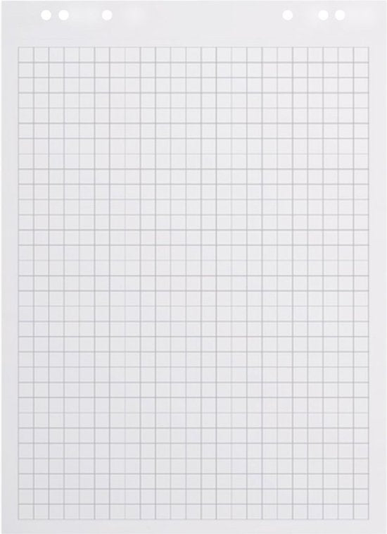 BRASQ Flipchartpapier - 65x98cm - Blanko/Rau - 80g - Flipchartblätter - 50 Blatt - Blanko Blätter
