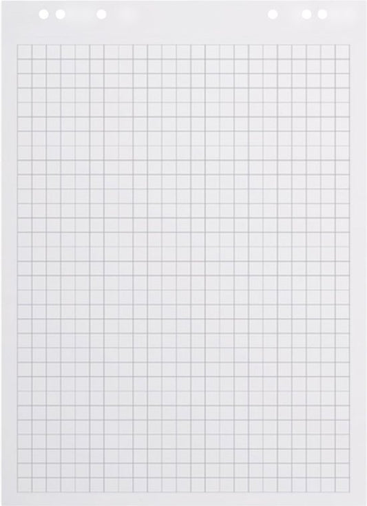 BRASQ Flipchartpapier - 65x98cm - Blanko/Rau - 80g - Flipchartblätter - 50 Blatt - Blanko Blätter