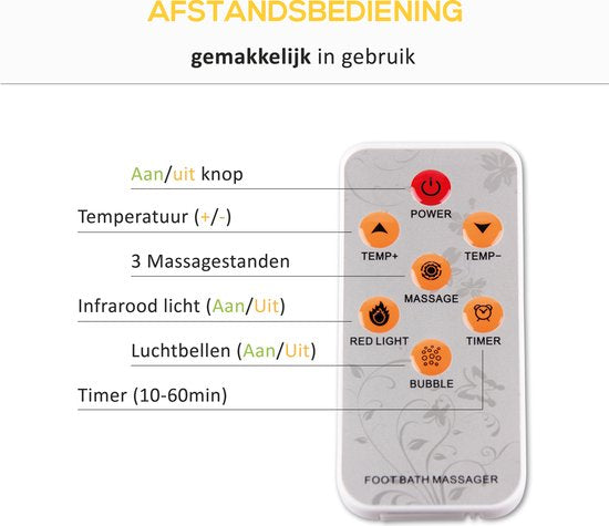 CALMENTA® XXL Fußbad - 12L - Automatische Radmassage - Infrarot - bis zu 48°C - Fußbadmassage - Fußmassage - Shiatsu