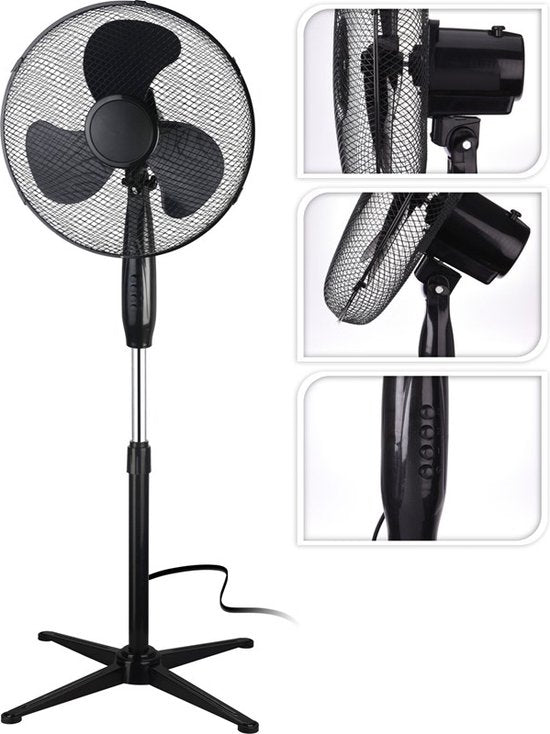 Excellent Electrics Stehventilator 45 W schwarz