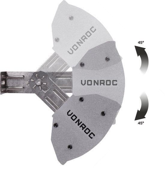 VONROC Atmosphärischer Terrassenheizer - Marsili 2000W - Hoher Wirkungsgrad - Silber - Blendarme Glühbirne - 2 Heizstufen - Mit Fernbedienung