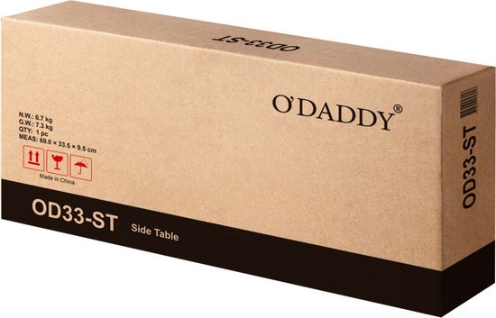 O'DADDYÂ® Wandtisch - Beistelltisch Industrial - mit 2 Netzablagen - Beistelltisch 60x30x60 cm - Flurtisch - Farbe schwarz/dunkelgrau