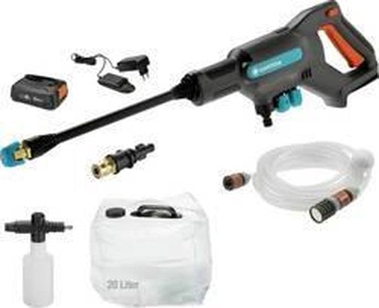 GARDENA AquaClean 24/18V P4A - Accu-Hochdruckreiniger - 24 bar - Premium Set