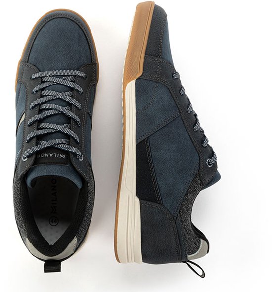 Milanoro - Bequeme Herren-Turnschuhe - Cognac - Größe 43