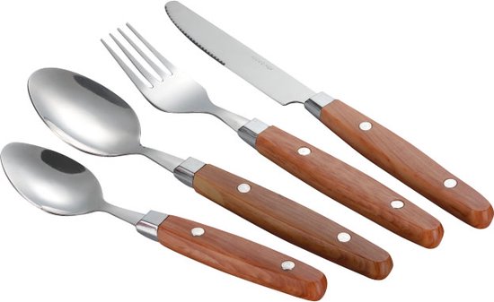 Gimex Nature Line Besteck - Holz - 16-teilig