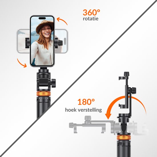 ein sonniger Tag Telefonstativ - Stativ Smartphone - Stativ Smartphone - Selfie Stick Stativ - Stativ Telefon - Stativ iPhone - Stativ iPhone - Telefonständer - bis zu 180 cm - Stativ für GoPro