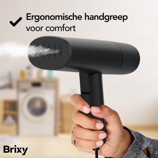 Brixy Clothes Steamer - Leistungsstarke Hand Steamer - Steamer Kleidung und Möbel - Inklusive Aufbewahrungstasche - Anthrazit