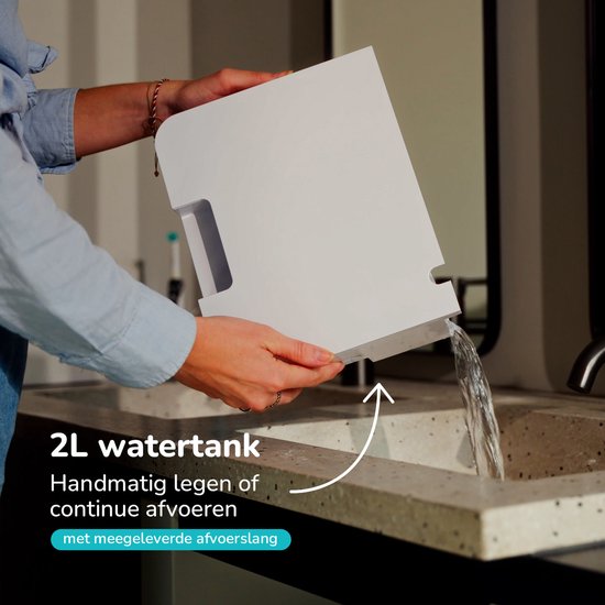 Bloomfold Luftentfeuchter - 12L pro Tag - Inkl. Wasch-Trocken-Funktion - Geeignet für Wohnzimmer, Schlafzimmer, Keller & Badezimmer - Weiß
