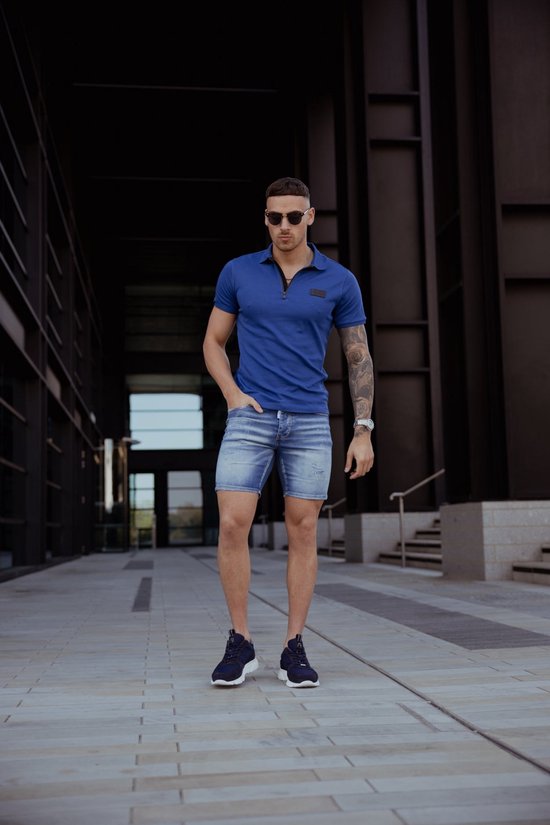 AB Lifestyle - Platinum Polo | Navy Peony - Herren - Größe: XS
