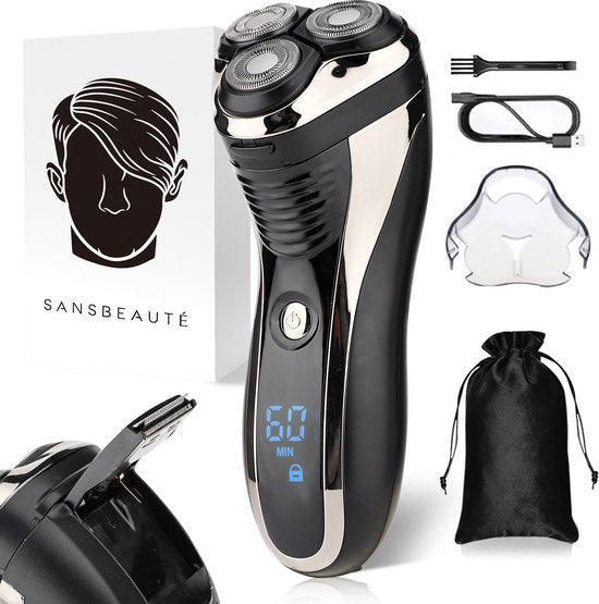 2-in-1-Rasierer mit Trimmer für Männer S1111 - Sansbeauté® - Nass & Trocken - Präzisionstrimmer - Elektrisch - Elektrischer Rasierer - Wasserdicht