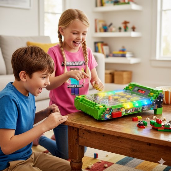 A Ambassador® Sonic Pinball - Arcade Pinball - Mini Pinball - Spielmaschine - Punktezähler - Tischplatte - Erwachsene - Spiele für Kinder - Das große Spielzeugbuch 2025