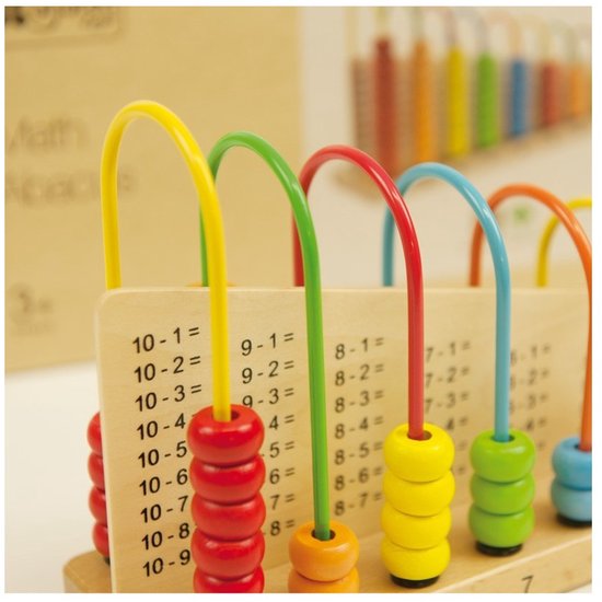 Andreu Toys Rechenperlen-Zählrahmen – Lernspielzeug, mehrfarbig.