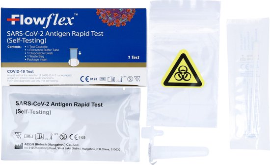 Acon FlowFlex Schnelltest - 1 Stück - Covid-19 Antigen Selbsttest