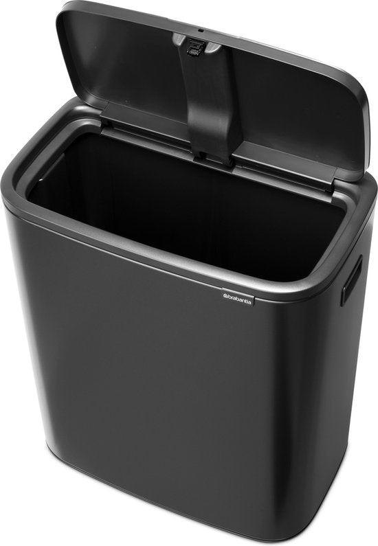 Brabantia Bo Touch Bin Mülleimer - 1 Fach - 60 Liter - Confident Grey
