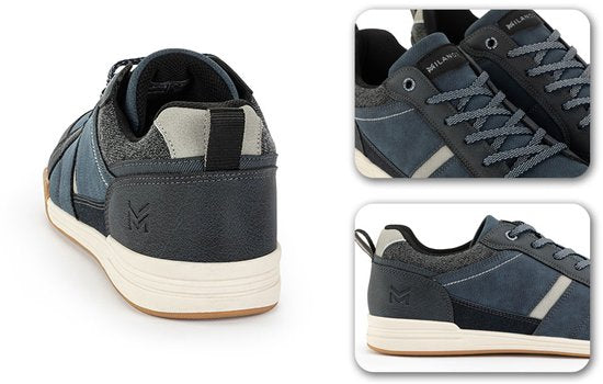 Milanoro - Bequeme Herren-Turnschuhe - Cognac - Größe 42
