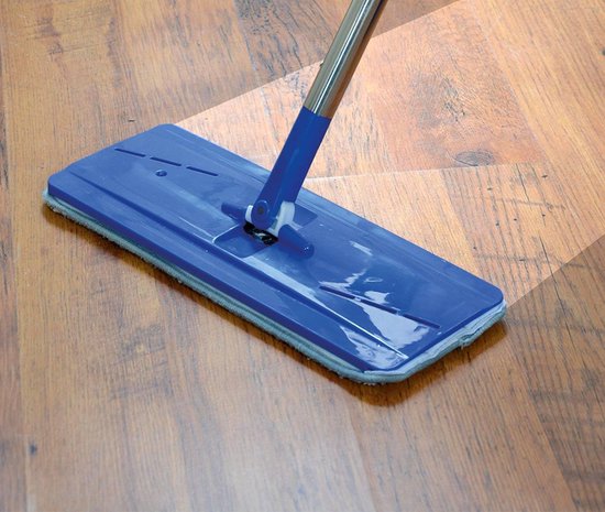 Livington Touchless Mop – auswringbares Wischsystem ohne Bücken – Wischmopp mit Eimer für einfache Reinigung und saubere Hände – Reinigungseimer 2,7 Liter