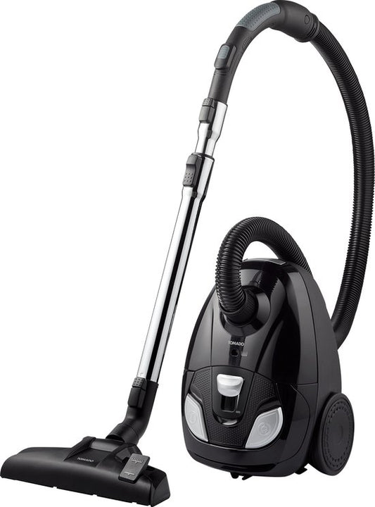 Tomado TVC2002B - Staubsauger mit Beutel - 2 Liter- HEPA 12 Filter - Leichtgewicht - Schwarz