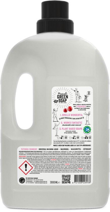 Marcel's Green Soap Universalwaschmittel Patchouli & Cranberry - 3 Liter - 69 Waschgänge