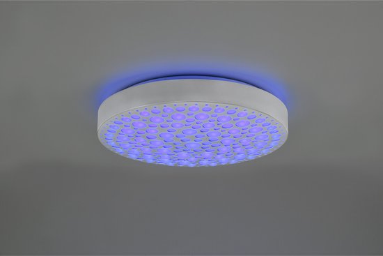 Reality - LED-Deckenleuchte - Deckenleuchte - 22W - Einstellbare Farbe - RGB - Fernbedienung - Dimmbar - Rund - Weiß - Kunststoff
