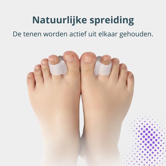 VeryGoods™ Hallux Valgus Zehenkorrektor - Zehenspreizer Großzehe - 2 Stück - Zehenschutz - Hammerzehe - Zehenspreizer