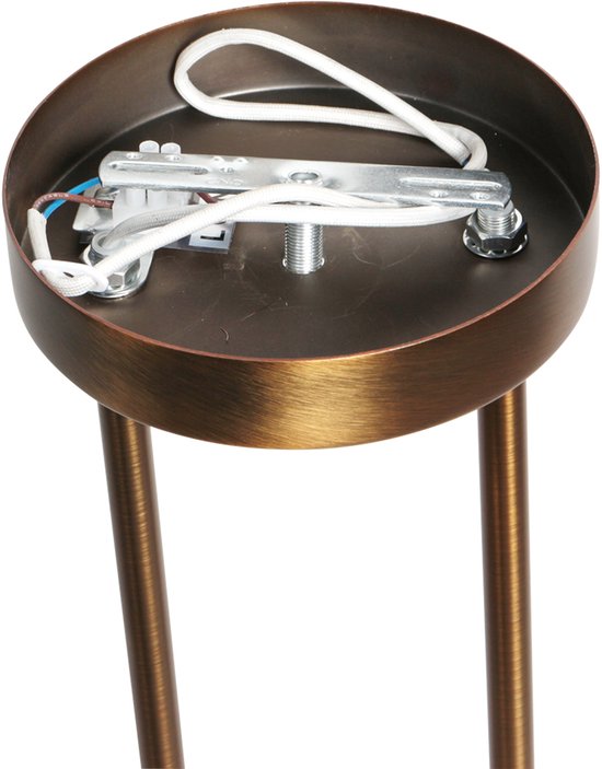 Steinhauer - Hängeleuchte - Anthea - Bronze - Glas Metall - Designleuchte - E27 - 4325BR