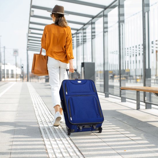 Trolley-Reisekoffer-Set / Kofferset Athen - 5-teilig - Blau