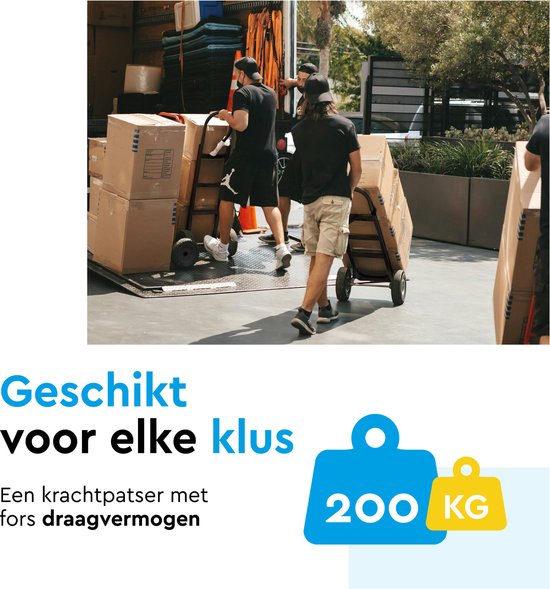 BRASQ Trolley - 200KG Kapazität - Transportwagen - Transporthilfe - Zusammenklappbar