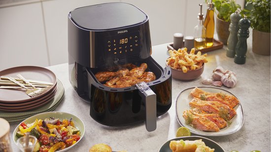 Philips Essential Connected 5000 Series - HD9280/70 - 6,2 Liter (XL) - Rapid Air-Technologie - 7 voreingestellte Programme - Quickclean