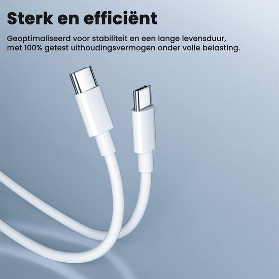 USB-C-Ladegerät - 40W - mit 2x USB-C-auf-USB-C-Kabel - Schnellladegerät - 2 Ladeanschlüsse - Weiß - von Faas