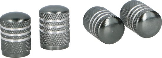 Dunlop Ventilkappen Av Aluminium Silber Grau 4 Stück