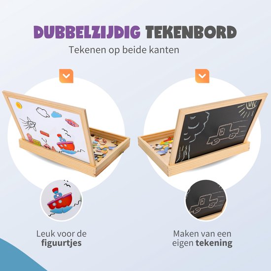 MontiPlay® Magnetspielzeug Fahrzeuge - Magnetbuch - Kreidetafel Kinder - Magnetbuch - Magnetisches Spielzeug - Zeichentafel - Montessori - Sensorik - Busy Board - Spielzeug für unterwegs - Spielzeug für das Auto - Spielzeug für unterwegs