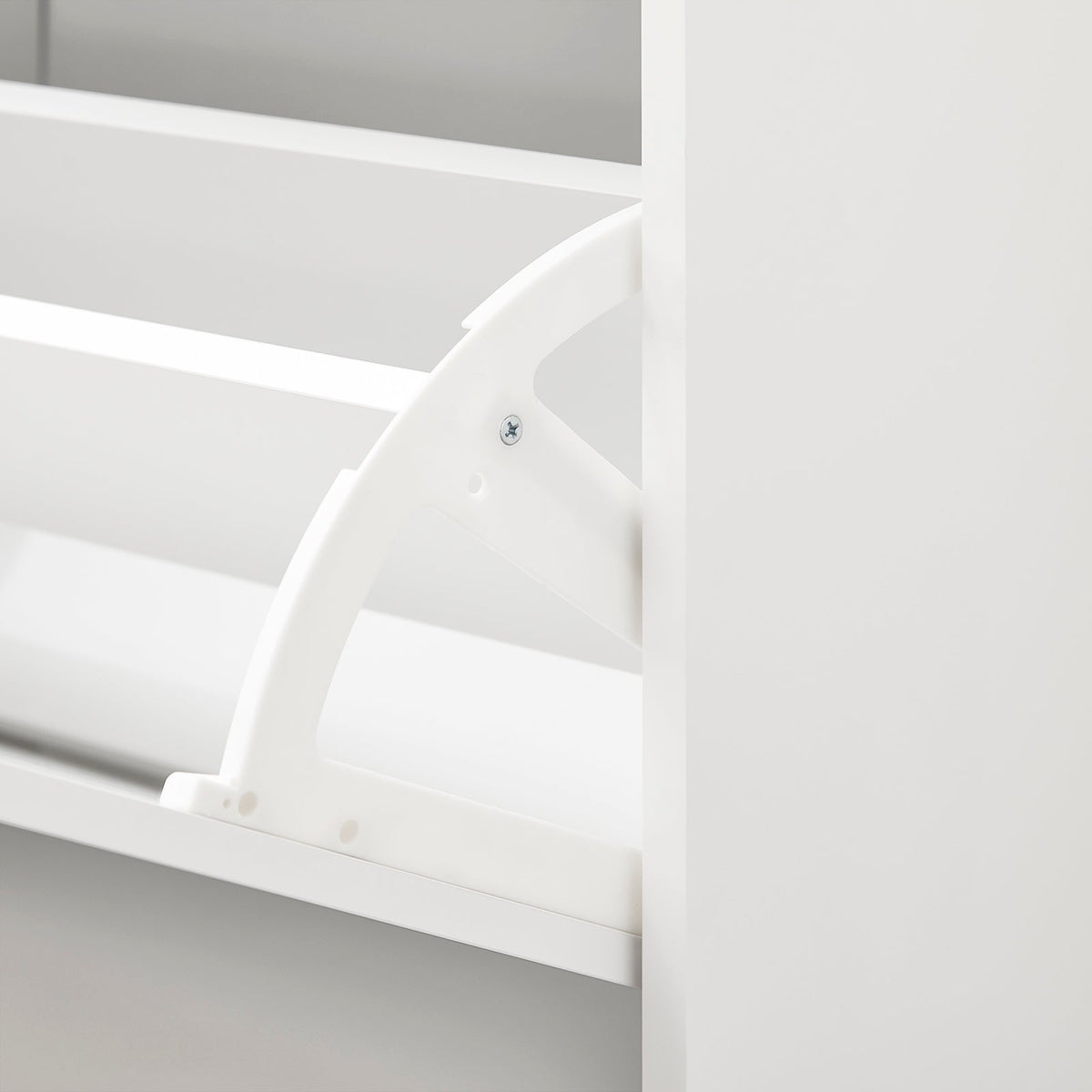 sobuy Schuhschrank Schuhbank FSR151-L-W - 105 x 24 x 52 cm - weiß mit grauem Polster