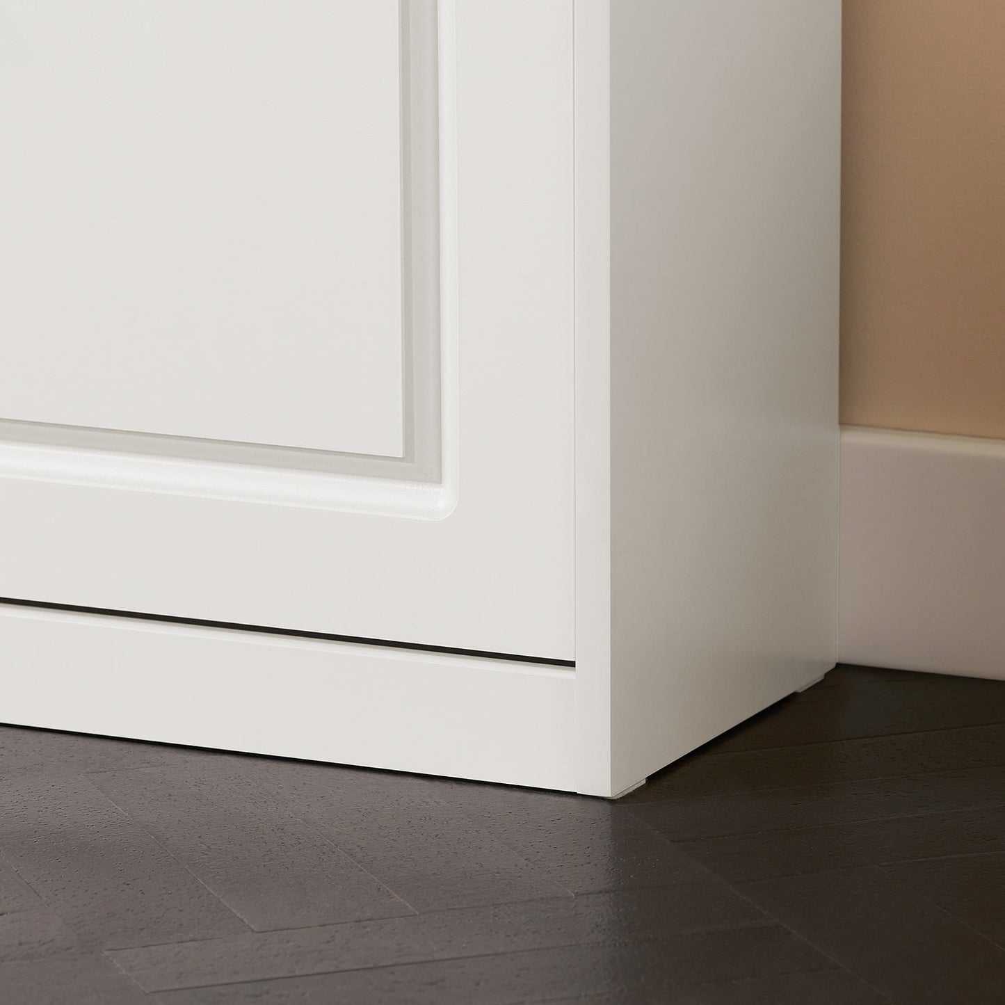 SoBuy Schuhbank mit Ablage und Sitzkissen - Weiß - 75 x 24 x 51 cm - Kompaktes Flurmöbel mit Klappe