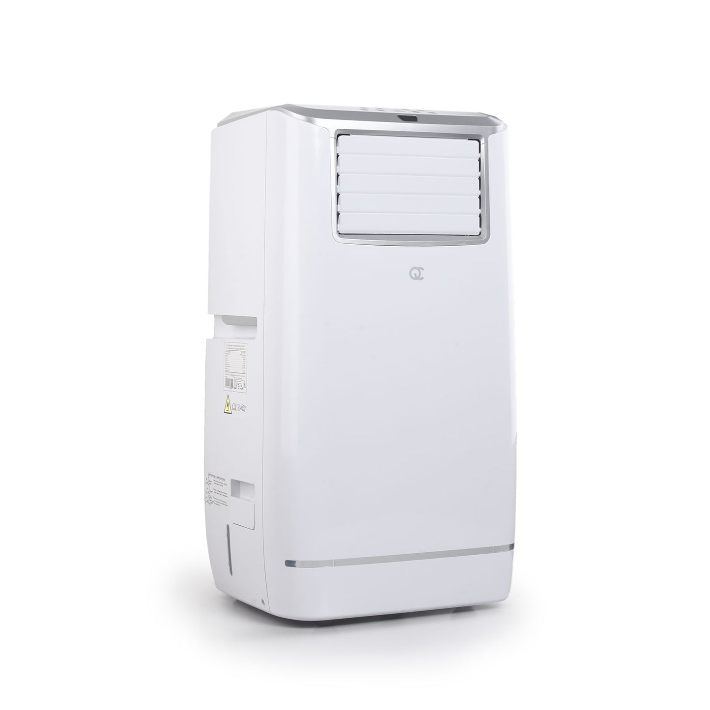 FlinQ Smart Mobile Air Conditioner - Mit Ablaufschlauch - 13.000 BTU - Silent Sleep Funktion - Kühlt bis zu 50m2 - Mit App und Fernbedienung - 41,5 x 41,8 x 79 cm - Weiß