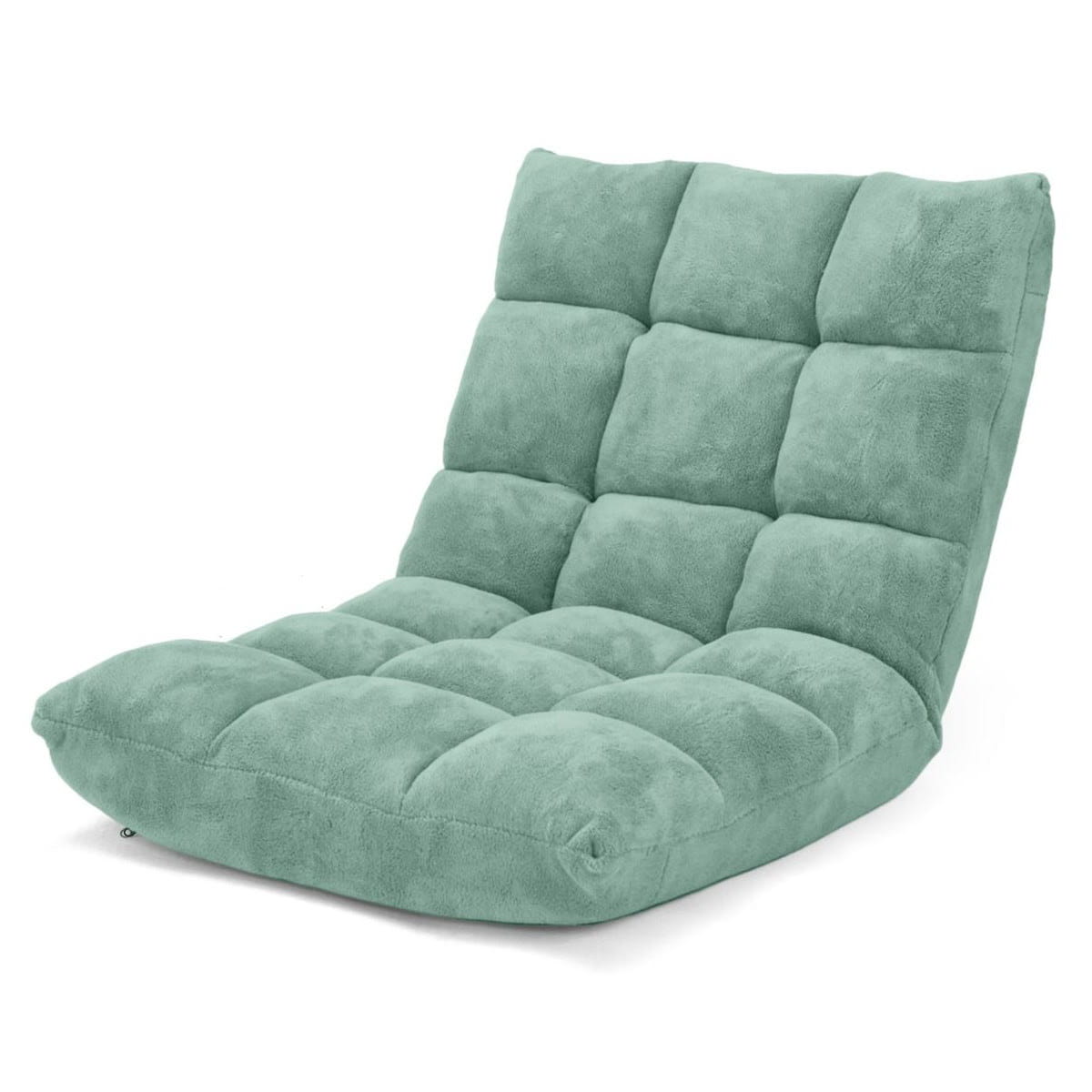 Coast klappbarer Lounge-Bodenstuhl - verstellbare Rückenlehne, 14 Positionen - 105 x 56 x 15 cm - Grün