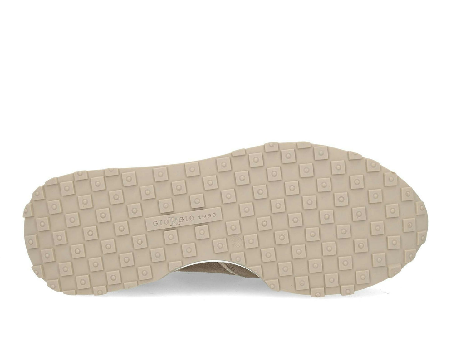 Giorgio Men's Beige Suede Sneakers - Modell 578112 Earth - Absatzhöhe 2,5 cm - Weite H - Größe 42