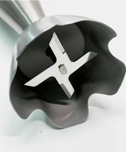Hanseatic Stabmixer 3-in-1 1000W - Schwarz/Silber - mit Schneebesen, Zerkleinerer und hohem Messbecher