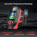 HIKMICRO Wärmebildkamera E02 - Ausgestattet mit Superir-Technologie und integrierter Schnittstelle und vier Farbpaletten - Für radiometrische Bildanalyse und Inspektion - Schwarzer Kunststoff - 6 x 3 x 2 cm