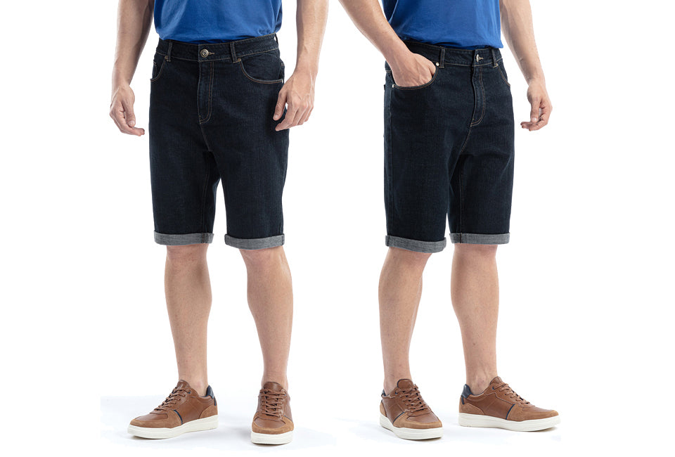 Milanoro - XL - Jeans-Shorts - Herren - Dunkelblau