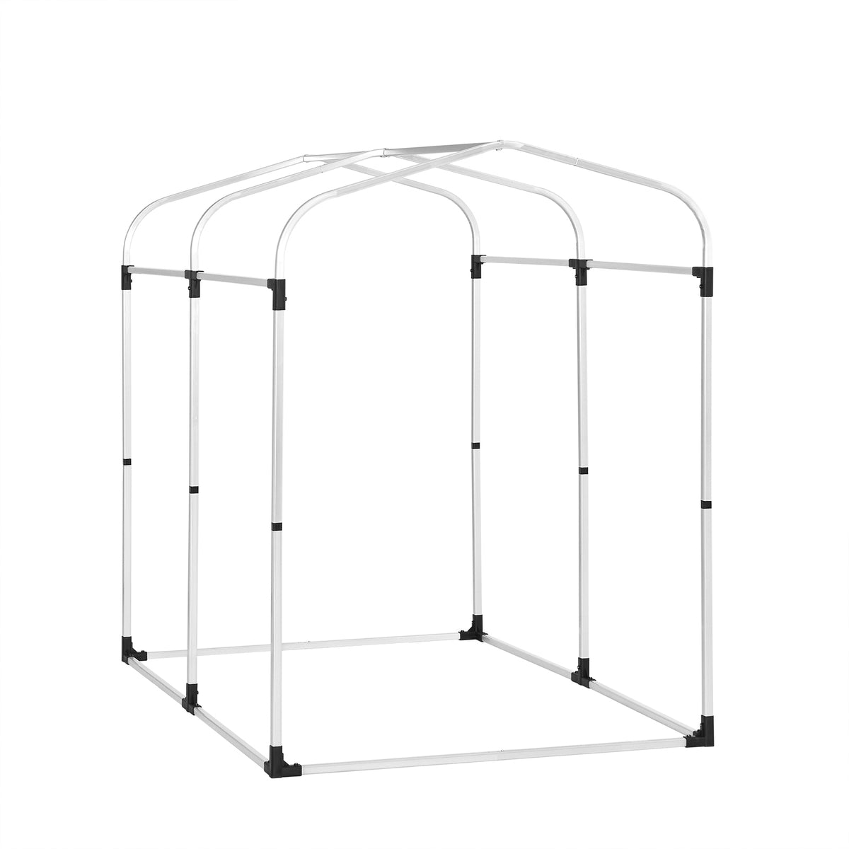 sobuy Outdoor-Gartenhaus - wasserdichtes Motorhaus mit Haken - Fahrradschuppen & Werkzeugaufbewahrung - grau - 120 × 176 × 163 cm