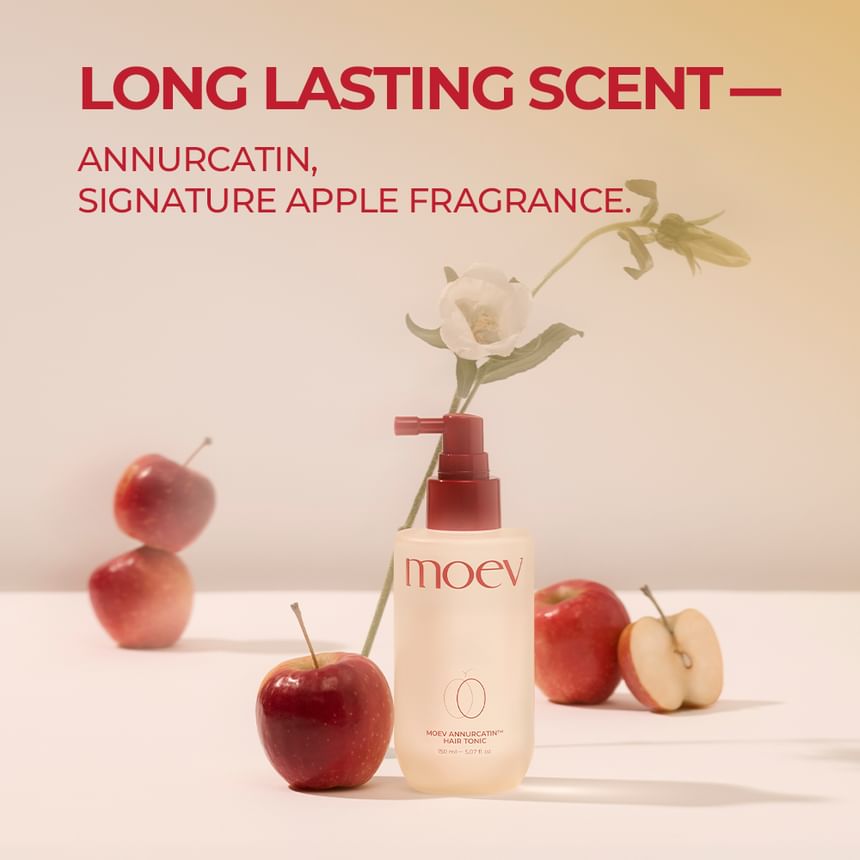 MOEV Annurcatin Hair Tonic 150ml - Spendet Feuchtigkeit & stärkt das Haar - frischer Apfelduft
