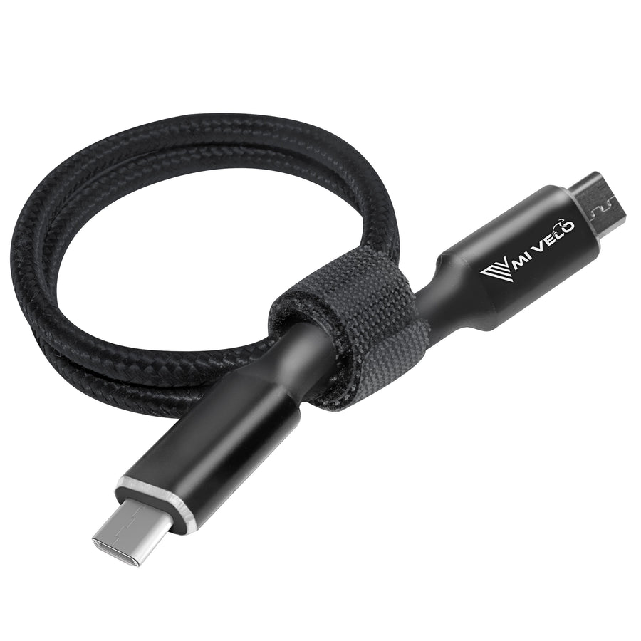 MiVelo Ladekabel - Für Bosch Intuvia, Kiox & Nyon (alt) - USB-C - 35 cm - Schwarz