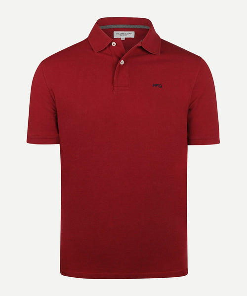 McGregor Klassisches Poloshirt für Herren – Dunkelrot – Größe XL