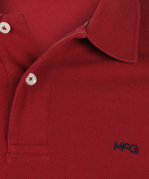 McGregor Klassisches Poloshirt für Herren – Dunkelrot – Größe XL