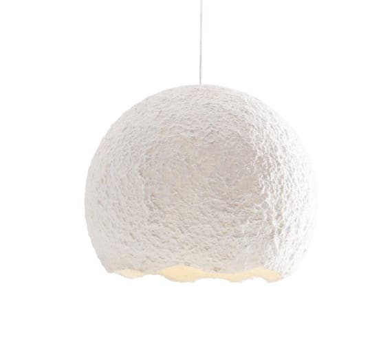 Nest Pendelleuchte - Aluminium & Zellstoff - 220V - 13W - Höhenverstellbar - Weiß