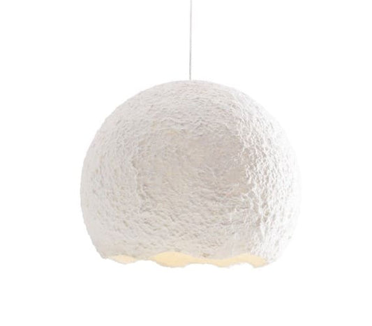 Nest Pendelleuchte - Aluminium & Zellstoff - 220V - 13W - Höhenverstellbar - Weiß