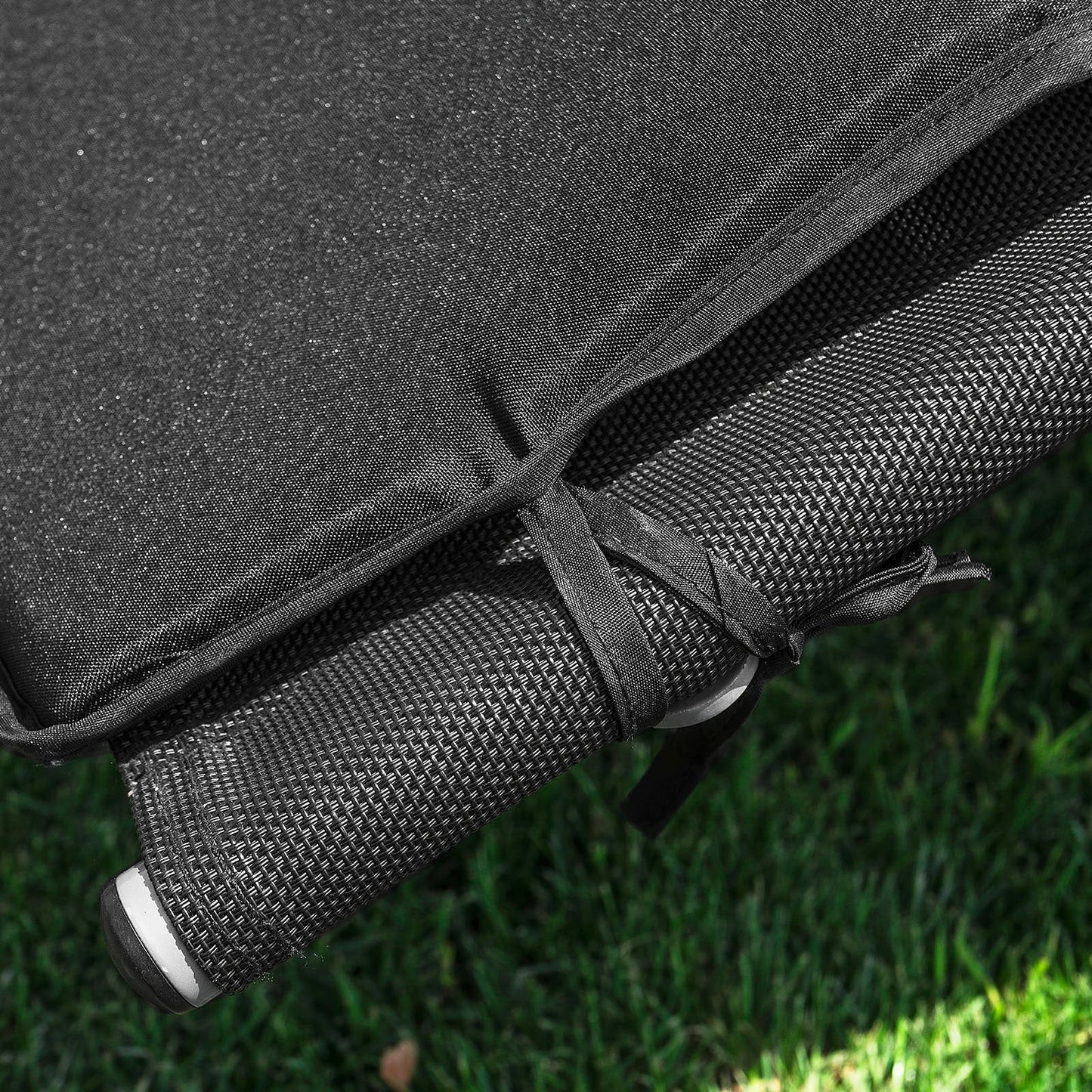 Sobuy Schaukelstuhl OGS28 - ergonomische Liege - 143×57×85 cm - schwarz
