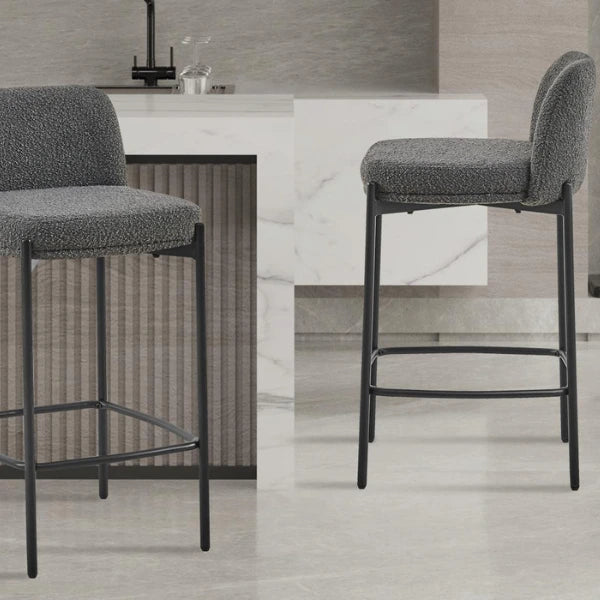 Rousseau Barhocker Ella - H85 x B37 x T42 cm - Grau