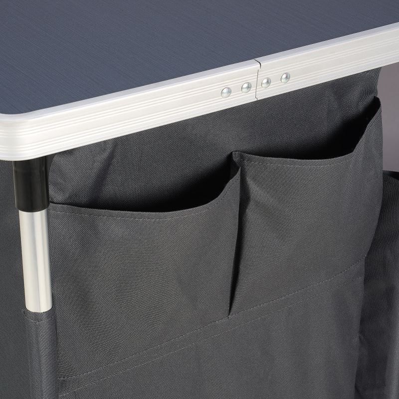 Trvlmore Campingschrank - XXL Stauraum - faltbar - Aluminiumrahmen - Outdoor-Schrank